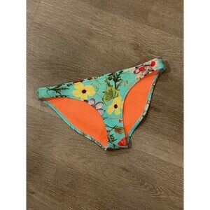Women’s Bikini Bottom Triangl Large Floral Teal Swimsuit Swimwear